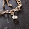14K Gold Plated Clear Austrian Crystal Rivoli Cut Charm by Bead Landing™